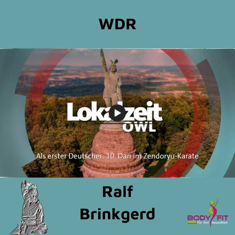 WDR Lokalzeit 1, deutscher im Zendoryu Karate erhält 10. Dan Professor Ralf Brinkgerd